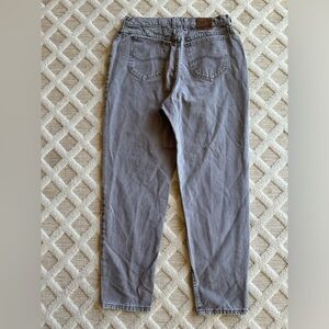 Vintage 90s Riveted LEE High Rise Jeans Size 16 In Gray Classic Casual Retro